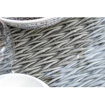  "Капучино" журнальный столик из искусственного ротанга (гиацинт), цвет cерый, фото 9 