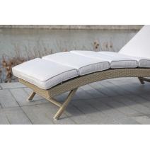  "Лиссабон" шезлонг из искусственного ротанга, цвет соломенный, фото 5 