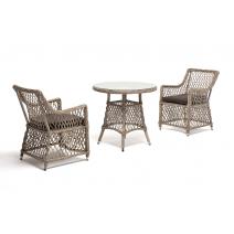  "Эспрессо–80 L" обеденная группа плетеная, цвет бежевый, фото 3 