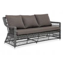  "Гранд Латте" диван трехместный из искусственного ротанга, цвет графит, фото 3 