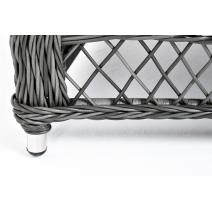  "Гранд Латте" диван трехместный из искусственного ротанга, цвет графит, фото 4 