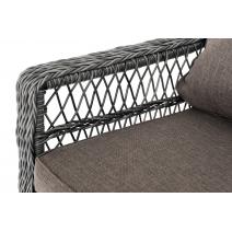  "Гранд Латте" диван трехместный из искусственного ротанга, цвет графит, фото 5 