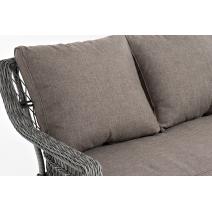  "Гранд Латте" диван трехместный из искусственного ротанга, цвет графит, фото 6 