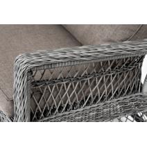  "Гранд Латте" диван трехместный из искусственного ротанга, цвет графит, фото 7 