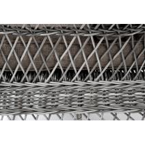  "Гранд Латте" диван трехместный из искусственного ротанга, цвет графит, фото 8 