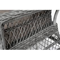  "Гранд Латте" диван трехместный из искусственного ротанга, цвет графит, фото 10 