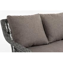  "Гранд Латте" диван трехместный из искусственного ротанга, цвет графит, фото 11 