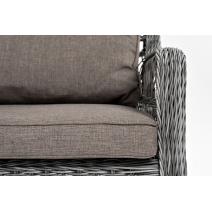  "Гранд Латте" диван трехместный из искусственного ротанга, цвет графит, фото 12 