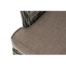  "Алиса" кресло плетеное, цвет графит с подушками, фото 5 