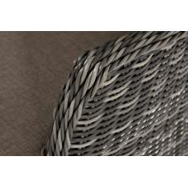  "Алиса" кресло плетеное, цвет графит с подушками, фото 6 