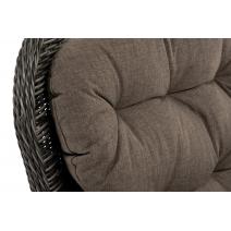  "Алиса" кресло плетеное, цвет графит с подушками, фото 7 