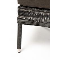  "Алиса" кресло плетеное, цвет графит с подушками, фото 8 