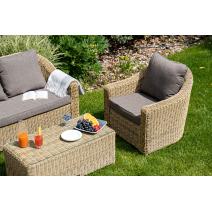  "Кон Панна" лаунж-зона из искусственного ротанга, цвет соломенный, фото 4 