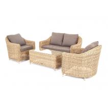  "Кон Панна" лаунж-зона из искусственного ротанга, цвет соломенный, фото 15 