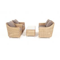  "Кон Панна" лаунж-зона из искусственного ротанга, цвет соломенный, фото 17 