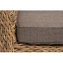  "Капучино" диван из искусственного ротанга (гиацинт) двухместный, цвет соломенный, фото 6 