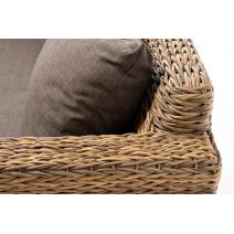  "Капучино" диван из искусственного ротанга (гиацинт) двухместный, цвет соломенный, фото 8 