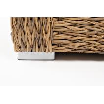  "Капучино" диван из искусственного ротанга (гиацинт) двухместный, цвет соломенный, фото 9 