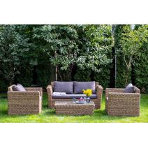  "Капучино" диван из искусственного ротанга (гиацинт) двухместный, цвет соломенный, фото 10 