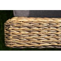  "Капучино" диван из искусственного ротанга (гиацинт) двухместный, цвет соломенный, фото 16 