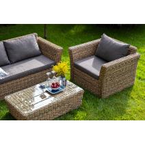  "Капучино" диван из искусственного ротанга (гиацинт) двухместный, цвет соломенный, фото 20 