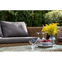  "Капучино" диван из искусственного ротанга (гиацинт) двухместный, цвет соломенный, фото 21 