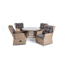  "Лацио" обеденная группа из искусственного ротанга, цвет соломенный, фото 1 