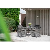  "Айриш" обеденная группа плетеная на 4 персоны, цвет графит, фото 3 