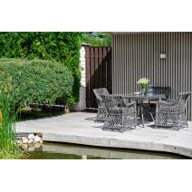  "Айриш" обеденная группа плетеная на 4 персоны, цвет графит, фото 8 