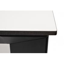  "Венето" обеденный стол из HPL 90х90см, цвет молочный, каркас черный, фото 4 