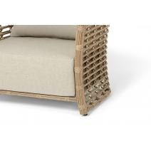  "Валенсия" кресло из искусственного ротанга, цвет соломенный, фото 4 