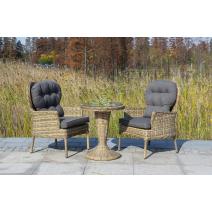  "Леванте" стол круглый из искусственного ротанга, цвет соломенный, фото 4 