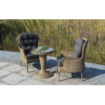  "Леванте" стол круглый из искусственного ротанга, цвет соломенный, фото 5 