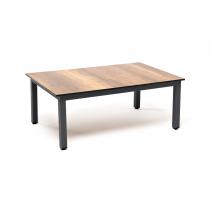  "Канны" журнальный столик из HPL 90х60, H40, каркас темно-серый (RAL 7024), цвет столешницы "дуб", фото 1 