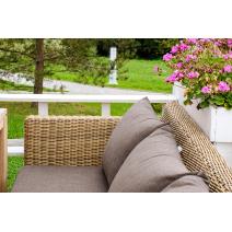  "Капучино" диван из искусственного ротанга трехместный, цвет соломенный, фото 10 