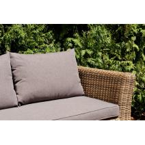  "Капучино" диван из искусственного ротанга трехместный, цвет соломенный, фото 16 