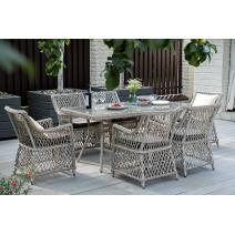  "Латте" обеденная группа плетеная, цвет бежевый, фото 1 