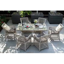  "Латте" обеденная группа плетеная, цвет бежевый, фото 3 