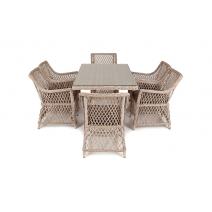  "Латте" обеденная группа плетеная, цвет бежевый, фото 12 