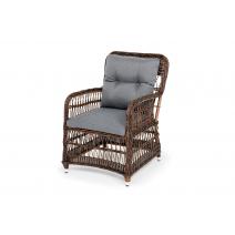  "Цесена" кресло плетеное из искусственного ротанга, цвет коричневый, фото 1 