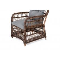  "Цесена" кресло плетеное из искусственного ротанга, цвет коричневый, фото 4 