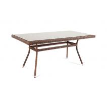  "Латте" плетеный стол из искусственного ротанга 140х80см, цвет коричневый, фото 2 