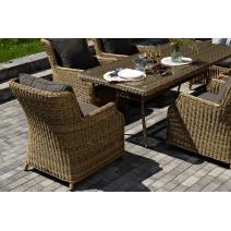  "Неаполь" обеденная группа плетеная из искусственного ротанга, цвет соломенный, фото 8 