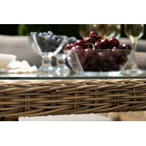  "Неаполь" обеденная группа плетеная из искусственного ротанга, цвет соломенный, фото 10 