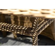  "Неаполь" обеденная группа плетеная из искусственного ротанга, цвет соломенный, фото 13 