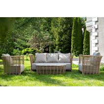  "Валенсия" лаунж-зона из искусственного ротанга, цвет соломенный, фото 1 