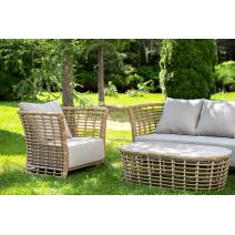  "Валенсия" лаунж-зона из искусственного ротанга, цвет соломенный, фото 4 