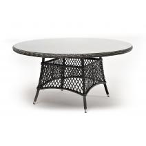  "Эспрессо" плетеный круглый стол, диаметр 150 см, цвет графит, фото 1 