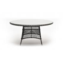  "Эспрессо" плетеный круглый стол, диаметр 150 см, цвет графит, фото 2 