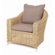  "Кон Панна" кресло из искусственного ротанга, цвет соломенный, фото 1 